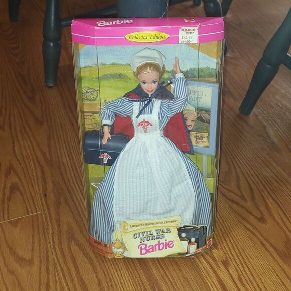 Barbie 1995 Civil War Nurse Barbie NIB Vintage - Picture 1 of 10